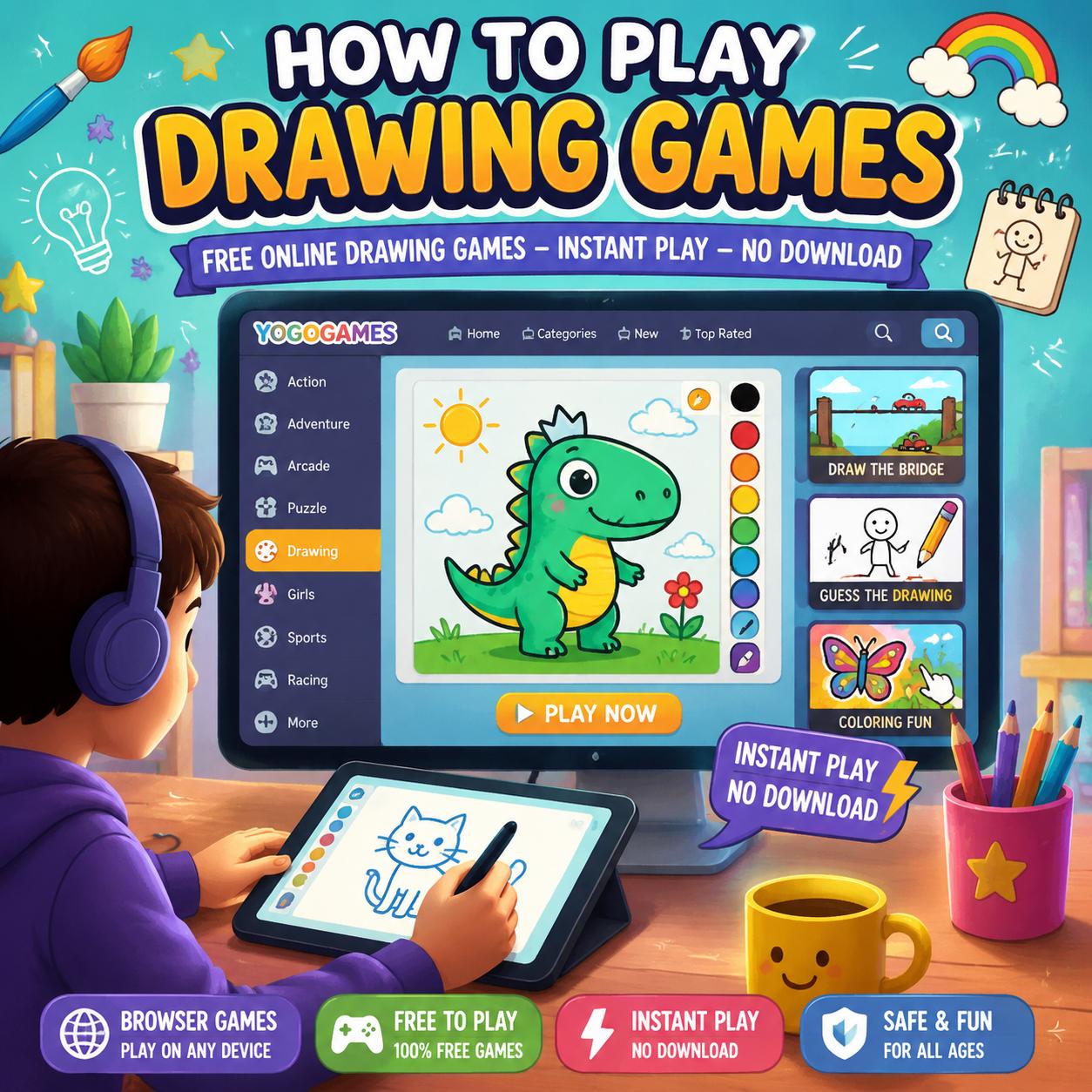 Free Online Drawing Games: How to Play Drawing Games Online