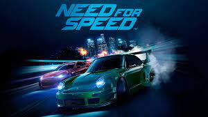 Need for Speed Mobile Police cars chase a modified street racer through a dense urban environment in Need for Speed Mobile.