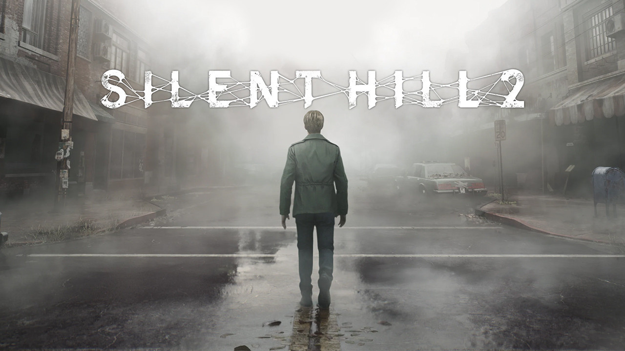 Silent Hill 2 James Sunderland explores the fog-covered streets of a retro town in the Silent Hill 2 remake.